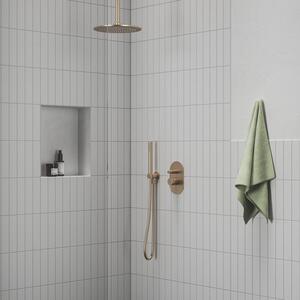 Ravak - Držák sprchy s vývodem vody - růžově zlatá