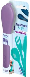 Sistema Příbor To Go Cutlery Set, fialová