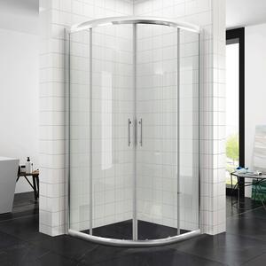 SONNI sprchový kout čtyřhranný rohový vstup 100x100cm kulaté sprchové posuvné dveře sprchový kout