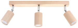 Sollux Lighting Stropní svítidlo BERG 3 přírodní dřevo