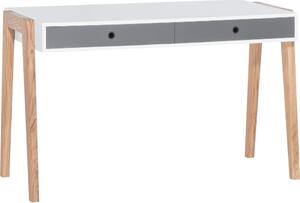 Bílo-šedý pracovní stůl Vox Concept