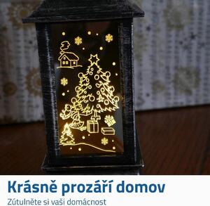 Vánoční LED lucerna - stromek