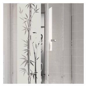 Voděodolná samolepka do sprchy Ambiance Bamboo, 195 x 55 cm