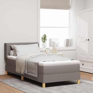 Postel s boxspringem s čelo Taupe 200 x 80 cm textil 3341262