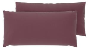 Livarno® Povlak na polštář ze saténového mikrovlákna, 2 kusy, 40 x 80 cm. (bordó) (100413427005)