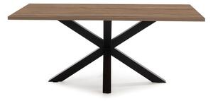 Jídelní stůl s deskou v dekoru ořechového dřeva 100x180 cm Comba – Marckeric