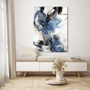 Obraz s ručně malovanými prvky 90x120 cm Blue Vibes – Malerifabrikken