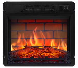 Elektrický krb ArtiFlame AF18B – vestavný elektrický krb 1800 W, realistický efekt plamenů s LED diodami, topná funkce, dálkové ovládání, časovač, černý