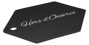 Černé kameninové servírovací prkénko Premier Housewares Mangé, 31 x 20 cm