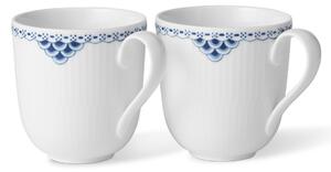Porcelánový hrnek s ouškem Princess 370 ml – set 2 ks
