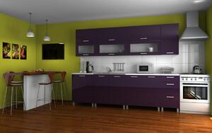 Kuchyňská linka Saleri 260 fialový lesk - RLG