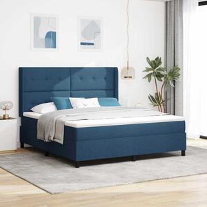 Postel s boxspringem s polštářem Modrá 200 x 180 cm textil 3341664