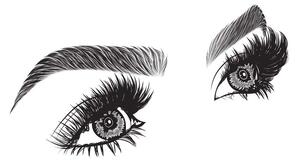 Obraz minimalistické ženské oči
