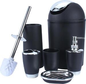 6ks koupelnové příslušenství Set Bin Mýdlo Dish Dispenser Tumbler Držák zubního kartáčku