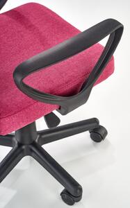 Dětská otočná židle TIMMY růžovočerná