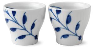 Porcelánové stojánky na vejce Blue Fluted Mega – set 2 ks