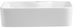 CERANO - Keramické umyvadlo na desku Lorenzo - bílá lesklá - 49x38 cm