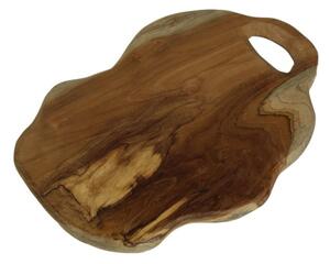 Krájecí prkénko z neopracovaného teakového dřeva HSM collection Flate, délka 30 cm
