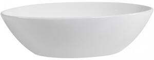 CERANO - Keramické umyvadlo na desku Ezro - bílá lesklá - 56x38,5 cm