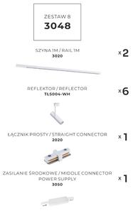 Bodová světla na liště SET 6x GU10 2 m bílá Zuma Line Lisa Track 3048