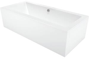 TUANA - Obdelníková akrylátová vana Carlotta L/P + panely - bílá lesklá - 150x70 cm