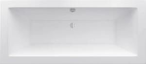 TUANA - Obdelníková akrylátová vana Carlotta L/P - s příslušenstvím + panely - bílá lesklá - 150x70 cm