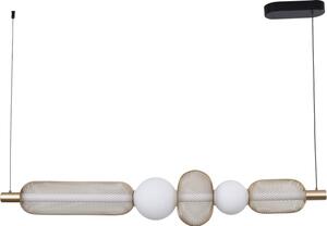 LED závěsné svítidlo 3200 lm 3000-5700K zlaté Zuma Line SAAR MD2596-5B-3BGT
