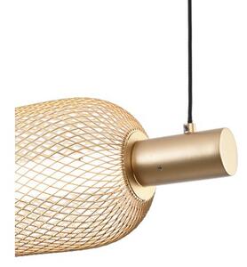 LED závěsné svítidlo 3200 lm 3000-5700K zlaté Zuma Line SAAR MD2596-5B-3BGT