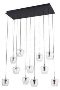 LED závěsné svítidlo 3900 lm 3000K černě zlaté Zuma Line NELSON MD2291-11B-3BGT