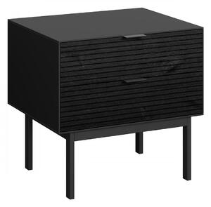 Noční stolek SOMA 4120020 černá/masiv černá