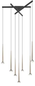 LED závěsné svítidlo 3850 lm 3000K zlaté Zuma Line BOSTON P0603-07C-SDB1