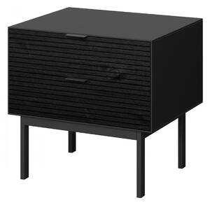 Noční stolek SOMA 4120020 černá/masiv černá