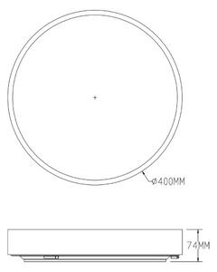 LED stropní svítidlo 40 cm 1900 lm 3000-6000K zlaté Zuma Line NADI MS724-R400-GD