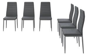 Židle jídelny Vicco Grand Šedá 42.5 x 48 cm Sada 6 kusů, Model 40740