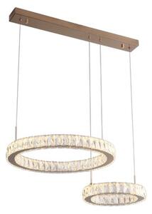 LED závěsné svítidlo 4200 lm 3000K zlaté s křišťálovým efektem Zuma Line GIRONA MD3713-2-3GT