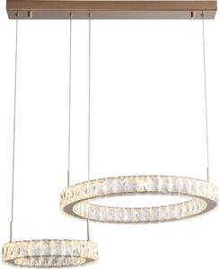 LED závěsné svítidlo 4200 lm 3000K zlaté s křišťálovým efektem Zuma Line GIRONA MD3713-2-3GT