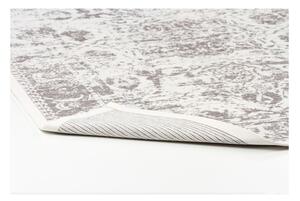 Bílý vzorovaný oboustranný koberec Narma Palmse, 70 x 140 cm