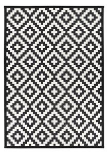 Černobílý vzorovaný oboustranný koberec Narma Viki, 140 x 200 cm