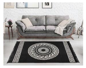 Béžovo-černý oboustranný koberec Mandala, 120 x 180 cm