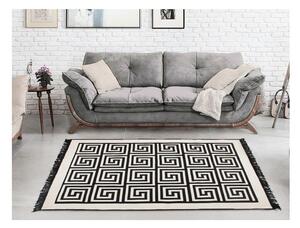 Béžovo-černý oboustranný koberec Framed, 80 x 150 cm