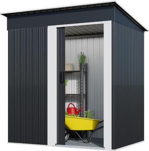 Bc-elec - 5662-0504 Kovový zahradní domek Pozinkovaný ocelový zahradní domek 162 x 86 x 181cm