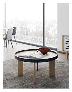Kulatý konferenční stolek v dekoru dubu ø 80 cm Bruno - TemaHome