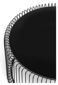 Sada 2 černých odkládacích stolků Kare Design Wire Big