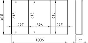 Elita Basic skříňka 100.6x12.9x61.8 cm boční závěsné 904655