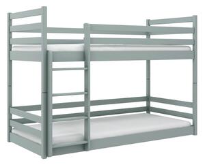 Šedá patrová dětská postel 80x200 cm Mini - Lano Meble