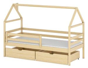 Domečková dětská postel s úložným prostorem 80x180 cm Aron - Lano Meble