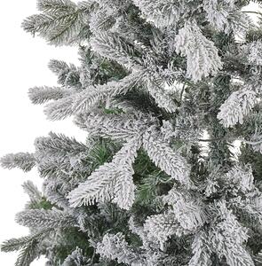Zasněžený osvícený vánoční stromeček 120 bílý TATLOW
