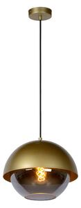 LUCIDE 10410/20/02 COOPER závěsné svítidlo D300mm 1xE27 mosaz, kouřová