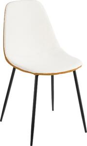 Slídové dekorace Jídelní židle Tallos - recyklovaný polyester - Off White, Ochre