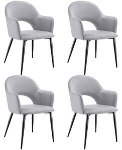 Tectake® Sachel křeslo v sametovém vzhledu, čalouněné 57 x 61,5 x 87,5 cm